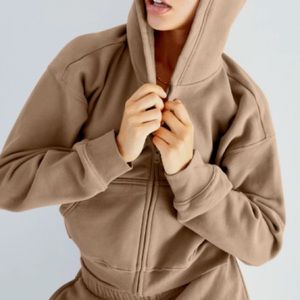 Cozy Fleece Boyfriend Boxy Zip-Up Hoodie